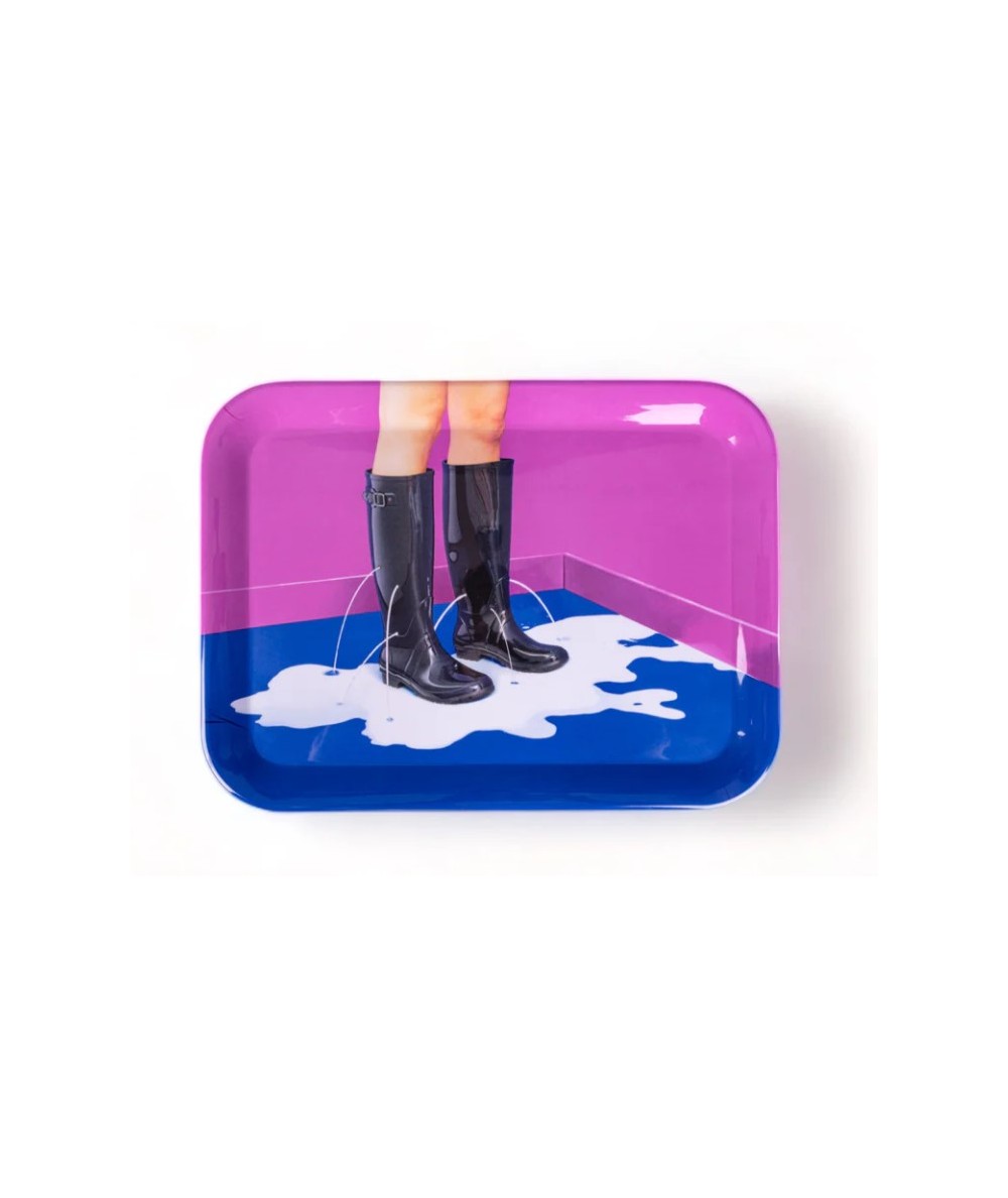 VASSOIO IN MELAMINA "TOILETPAPER" - MILKY BOOTS