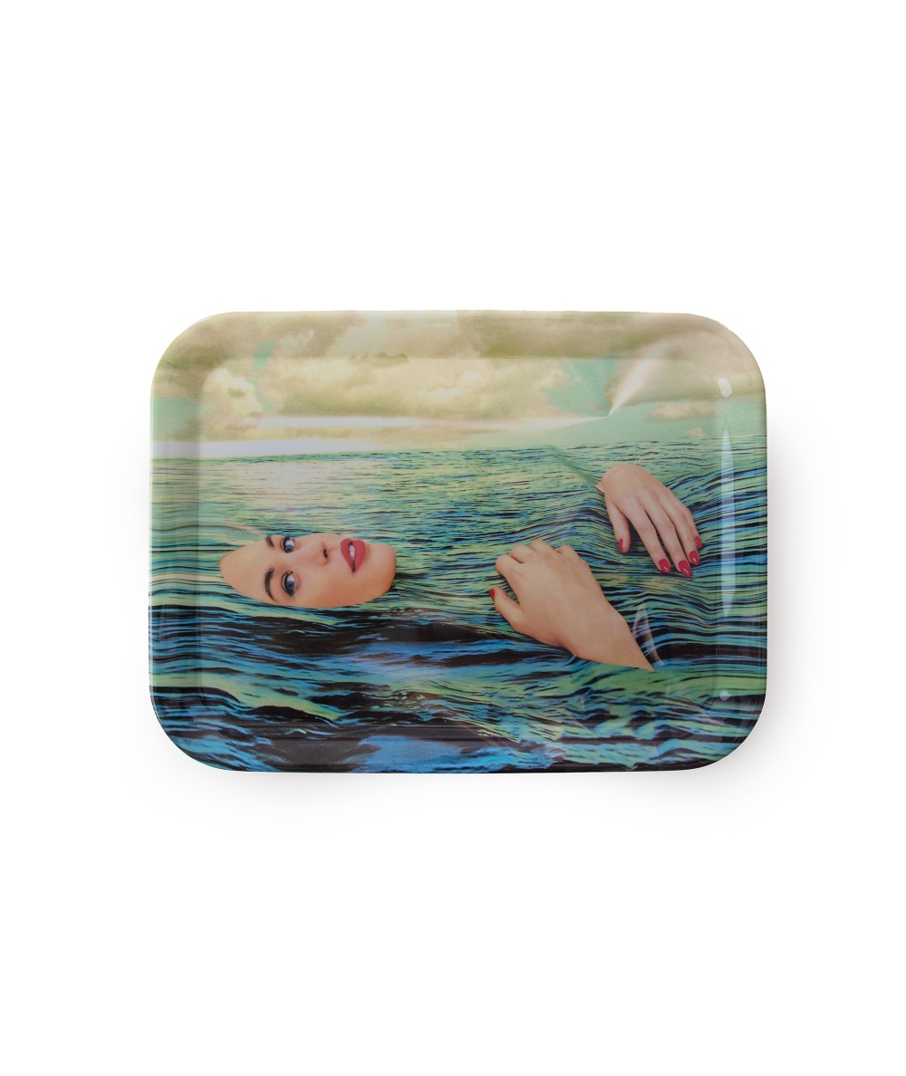 VASSOIO IN MELAMINA "TOILETPAPER" - SEA GIRL