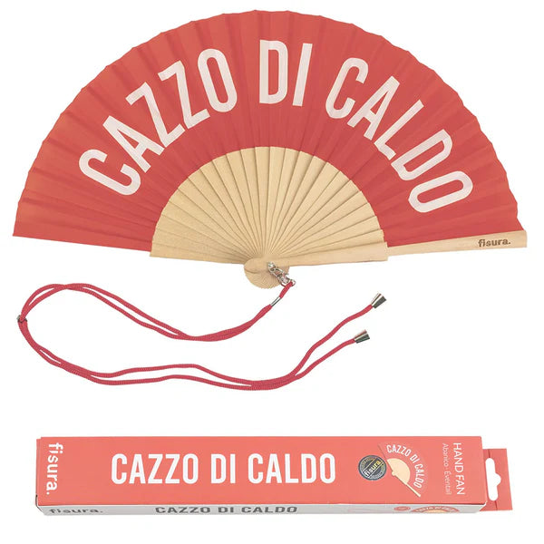 Fisura - Ventaglio "Cazzo di caldo" rosso