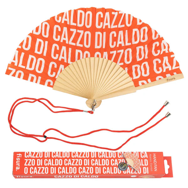 Fisura Ventaglio "Cazzo di caldo" red pattern