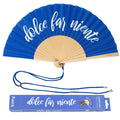 Fisura - Ventaglio "Dolce far niente" blu ciano