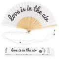 Fisura - Ventaglio "Love is in the Air" bianco e nero