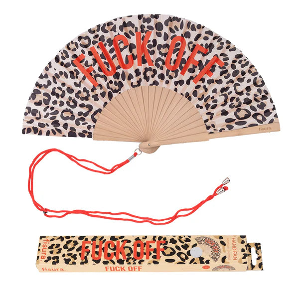Fisura Ventaglio "fuck off" leopardato