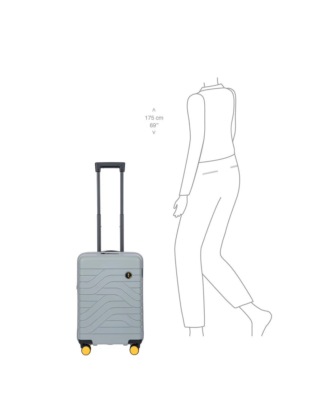 Bric's Trolley Cabina Espandibile Ulisse B|Y – Rigido, TSA, 4 Ruote, USB