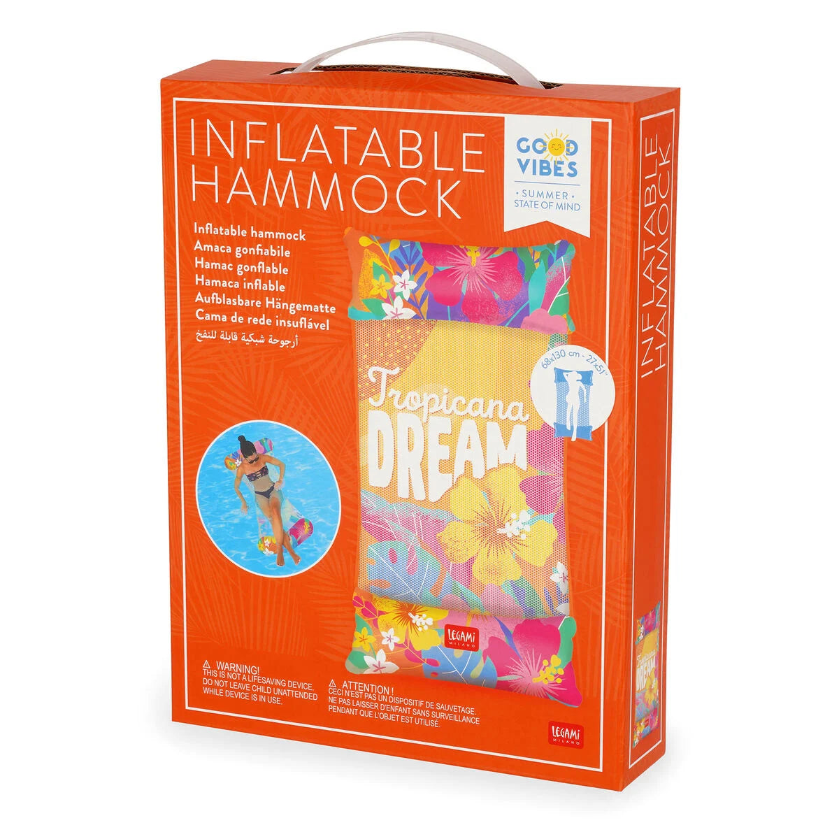 LEGAMI Amaca Gonfiabile da Piscina – Tropicana Dream (Copia)