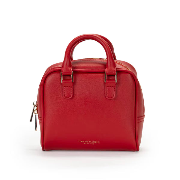 CAMPO MARZIO - IRIS MINI BOWLING BAG CHERRY RED