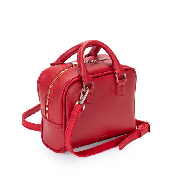 CAMPO MARZIO - IRIS MINI BOWLING BAG CHERRY RED