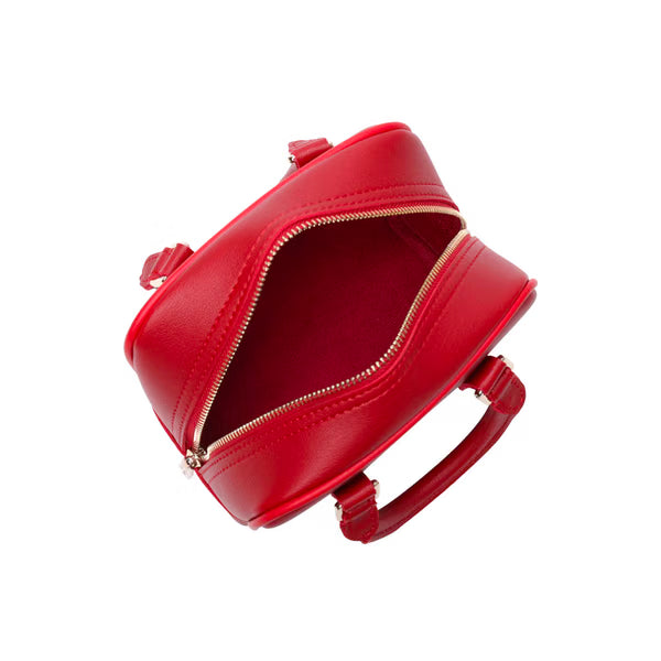 CAMPO MARZIO - IRIS MINI BOWLING BAG CHERRY RED