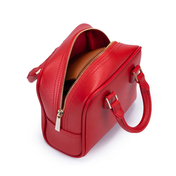 CAMPO MARZIO - IRIS MINI BOWLING BAG CHERRY RED
