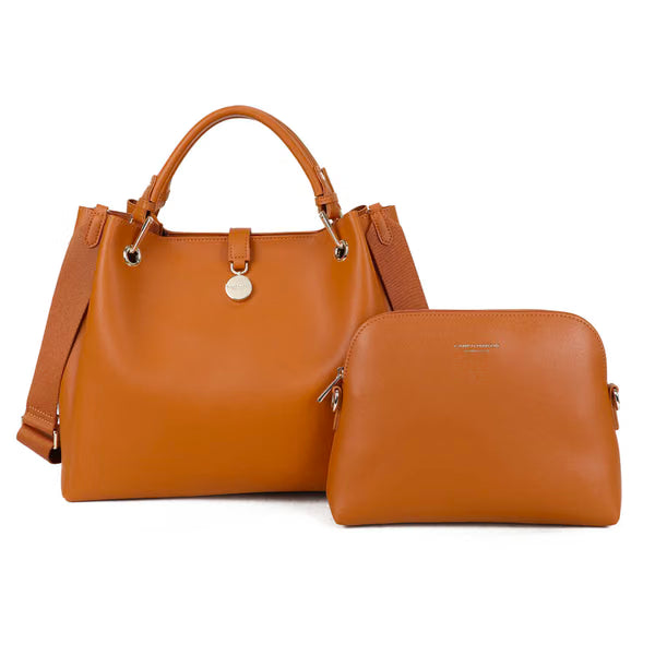 CAMPO MARZIO - Borsa a Mano Louise Chic - Camel