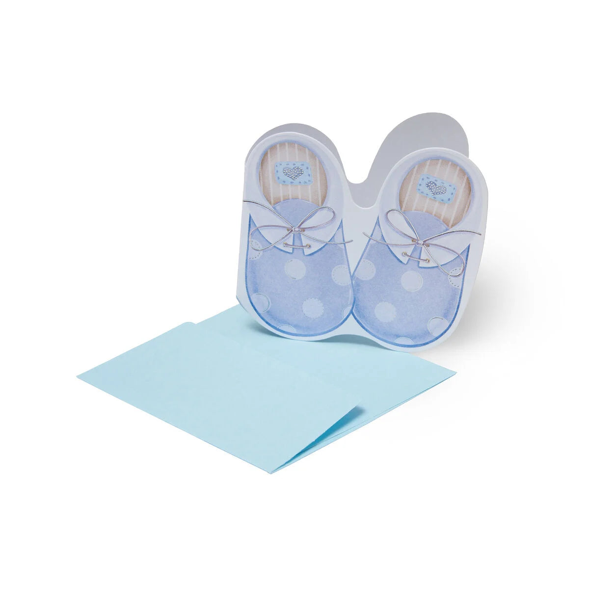 LEGAMI - Biglietto di Auguri Nascita Baby Shoes Boy 7x7 cm