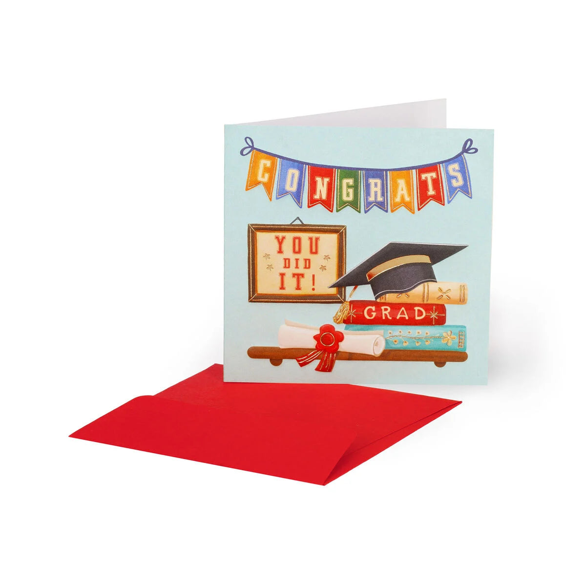 LEGAMI - Biglietto di Auguri Laurea 7x7 cm Graduation Hat – Legami