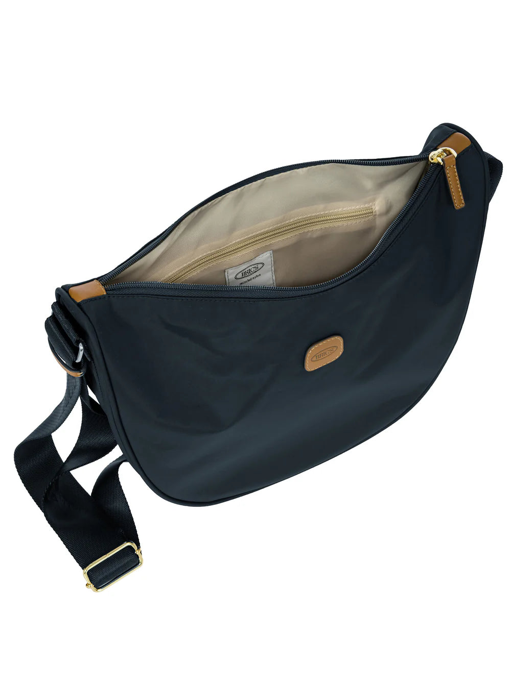 Bric's Borsa Mezzaluna Media X-Collection Bric's – Tessuto Riciclato, Tracolla