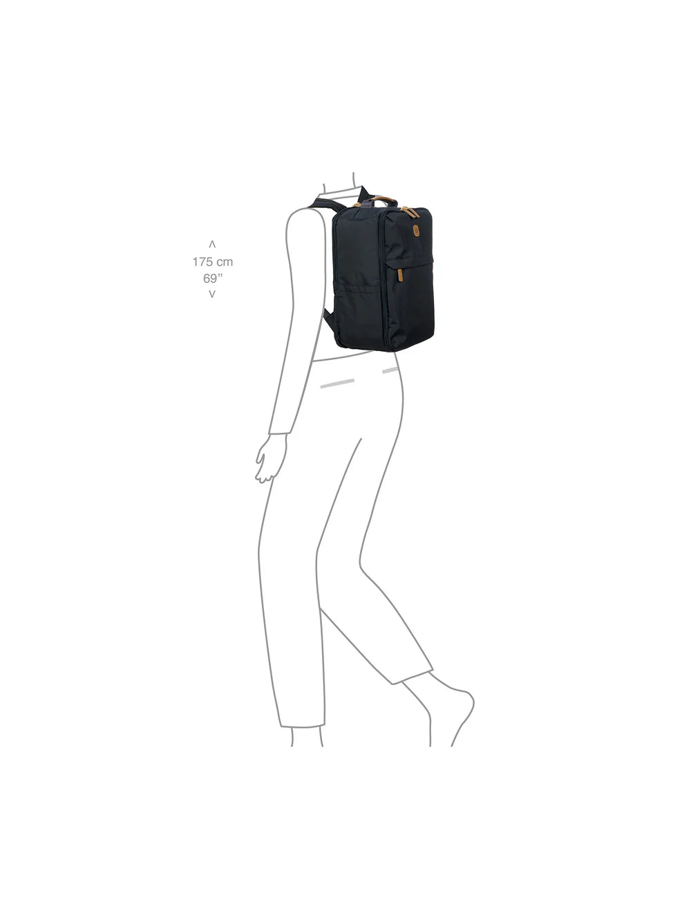 Bric's Zaino Underseat X-Collection – Porta PC, Bagaglio a Mano