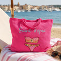 BIKINI LADIE TROUSSE 30x25 FD FUSHIA TEXT LAGON