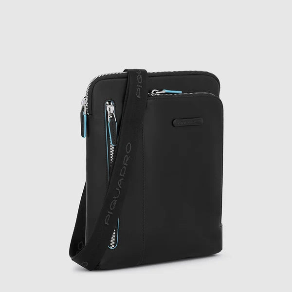 Piquadro Borsello Uomo in Pelle nero con Vano iPad 10,2" / Air 10,9" / Pro 11" | CA1816B2