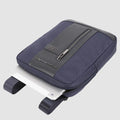Piquadro Borsello Uomo Porta iPad 10,2" / Air / Pro 11" in Nylon Riciclato e Pelle con Tasca AirPods | CA1816BR2