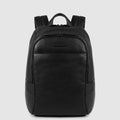 Piquadro Zaino Uomo Piccolo in Pelle Nero Porta PC 14" e iPad® con Antiurto | CA3214MOS
