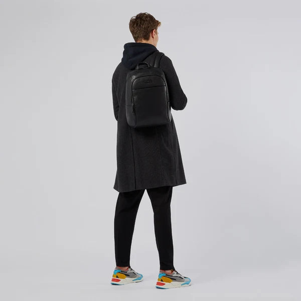 Piquadro Zaino Uomo Piccolo in Pelle Nero Porta PC 14" e iPad® con Antiurto | CA3214MOS