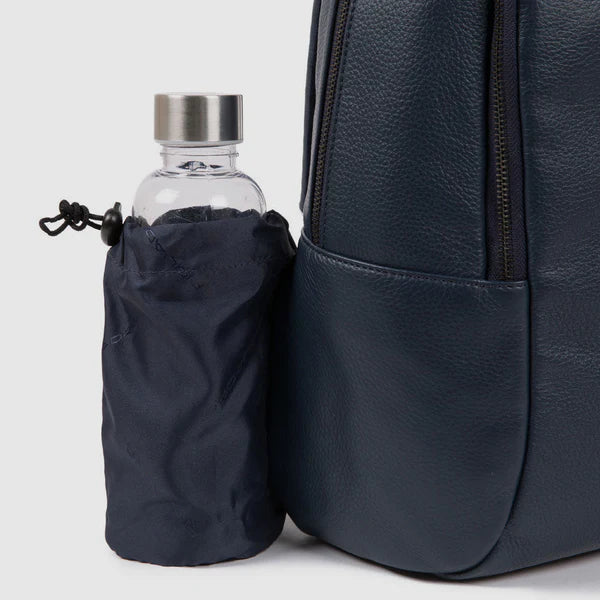 Piquadro Zaino Uomo Piccolo in Pelle Nero Porta PC 14" e iPad® con Antiurto | CA3214MOS