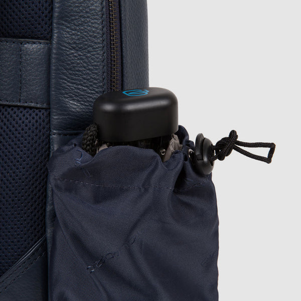 Piquadro Zaino Uomo Piccolo in Pelle Nero Porta PC 14" e iPad® con Antiurto | CA3214MOS