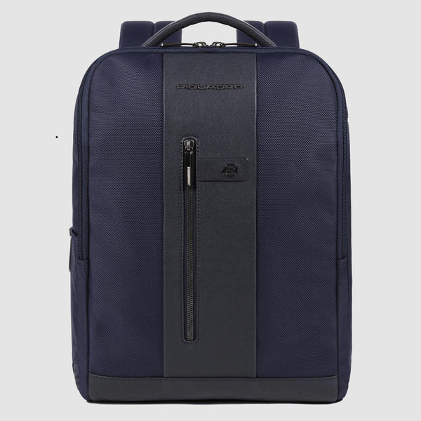 Piquadro Zaino Uomo in Pelle e Nylon Riciclato Porta PC 15,6" e iPad® con Antifurto | CA4818BR2