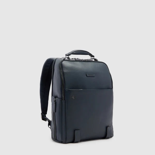 Piquadro Zaino Uomo Sottile in Pelle Porta PC 15,6" e iPad® con Antifurto | CA4818MOS