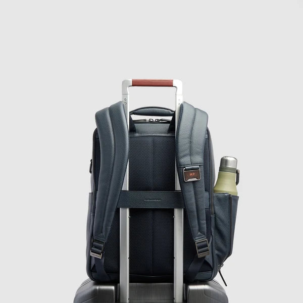 Piquadro Zaino Uomo Sottile in Pelle Porta PC 15,6" e iPad® con Antifurto | CA4818MOS