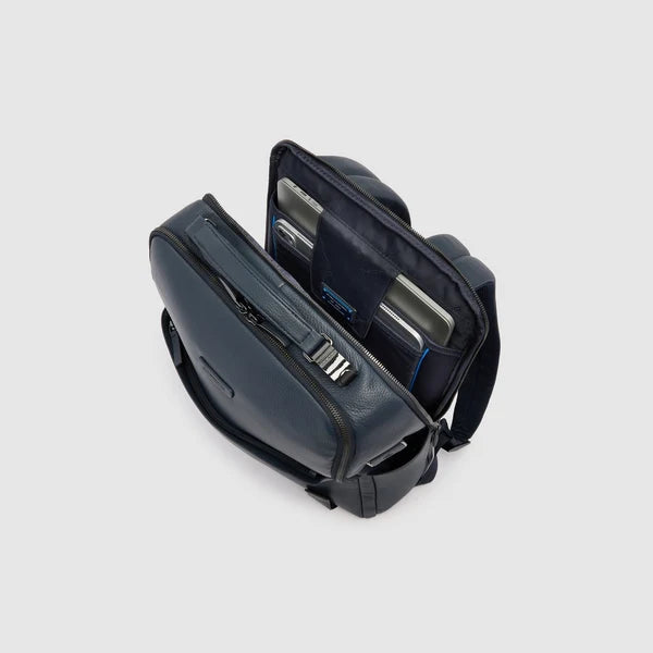 Piquadro Zaino Uomo Sottile in Pelle Porta PC 15,6" e iPad® con Antifurto | CA4818MOS