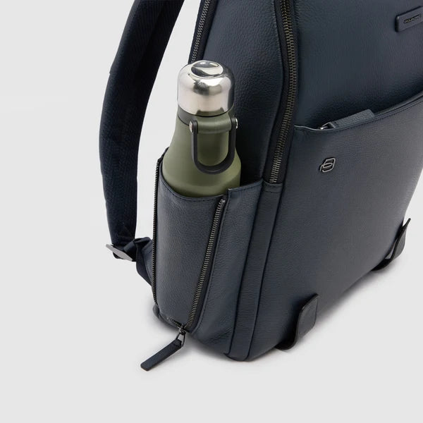 Piquadro Zaino Uomo Sottile in Pelle Porta PC 15,6" e iPad® con Antifurto | CA4818MOS
