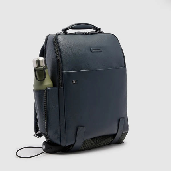 Piquadro Zaino Uomo Sottile in Pelle Porta PC 15,6" e iPad® con Antifurto | CA4818MOS
