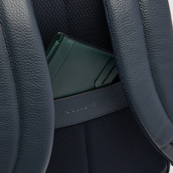 Piquadro Zaino Uomo Sottile in Pelle Porta PC 15,6" e iPad® con Antifurto | CA4818MOS