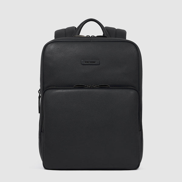 Piquadro – Zaino Uomo Sottile Porta PC e iPad con Cavo Nero – CA6311MOS