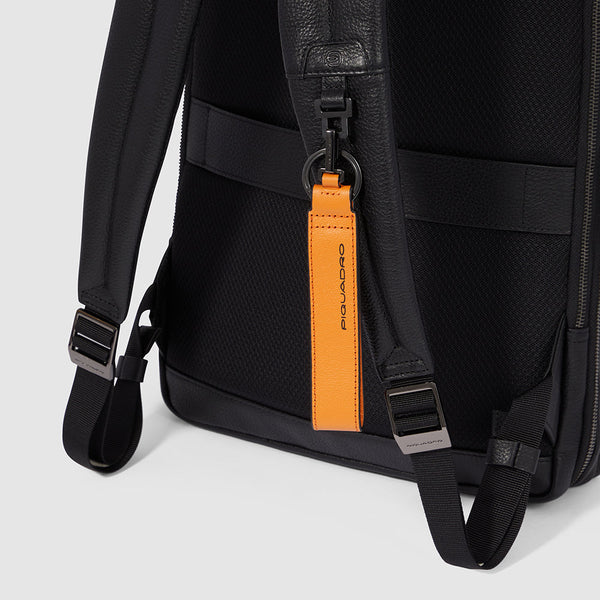 Piquadro – Zaino Uomo Sottile Porta PC e iPad con Cavo Nero – CA6311MOS