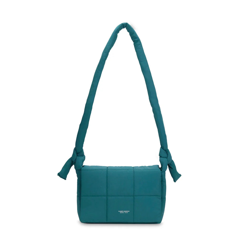 CAMPO MARZIO - Borsa Morbida con Patta e Tracolla SNOW CROSSBODY BAG PETROL BLUE