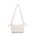 CAMPO MARZIO - SNOW CROSSBODY BAG OFF-WHITE Borsa Morbida con Patta e Doppia Zip