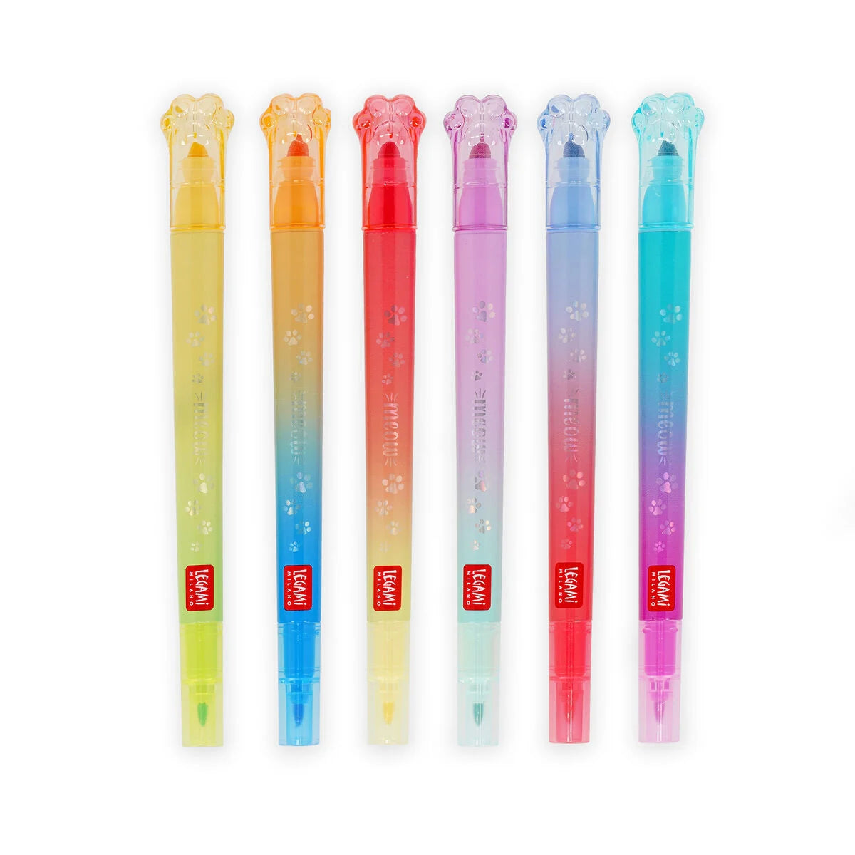LEGAMI - Meow - Set di 6 Pennarelli Doppia Punta Sovrascrivibili