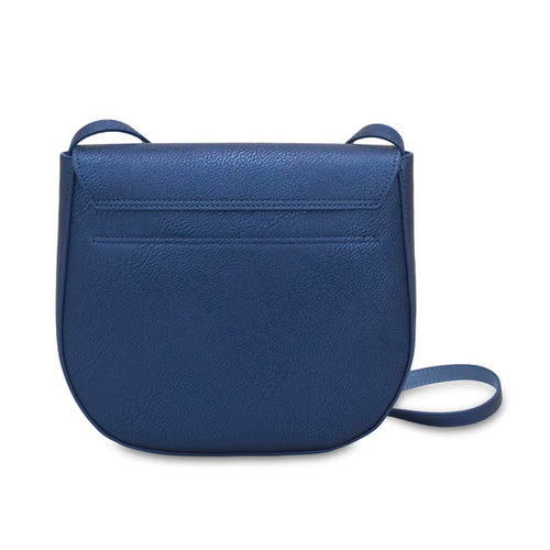 CAMPO MARZIO - Kym Saddle Bag Black - Lapis Blue