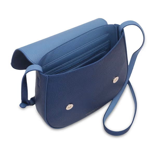CAMPO MARZIO - Kym Saddle Bag Black - Lapis Blue