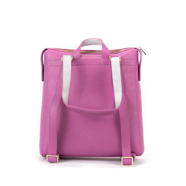 Campo Marzio - Borsa 3 in 1 – A Mano, Tracolla e Zainetto Sharon backpack pink/silver