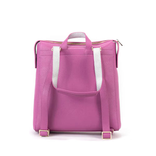 Campo Marzio - Borsa 3 in 1 – A Mano, Tracolla e Zainetto Sharon backpack pink/silver