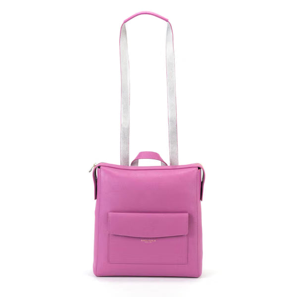 Campo Marzio - Borsa 3 in 1 – A Mano, Tracolla e Zainetto Sharon backpack pink/silver