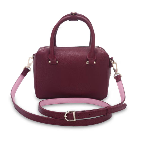 CAMPO MARZIO - Halle Mini Bowling Bag Burgundy-Pink