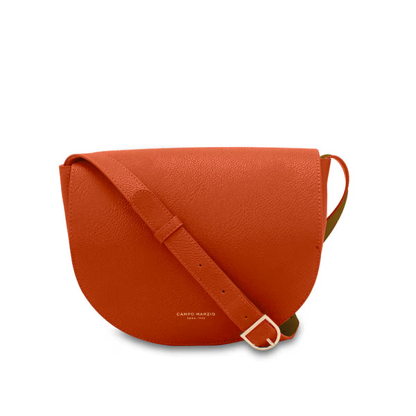 CAMPO MARZIO - CHRISTINA SADDLE BAG ORANGE-BRONZE