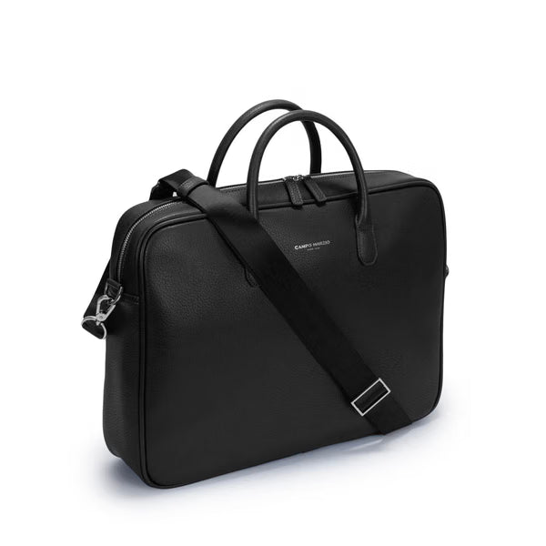 CAMPO MARZIO - DETROIT BRIEFCASE 15.6 BLACK - LAPIS BLUE