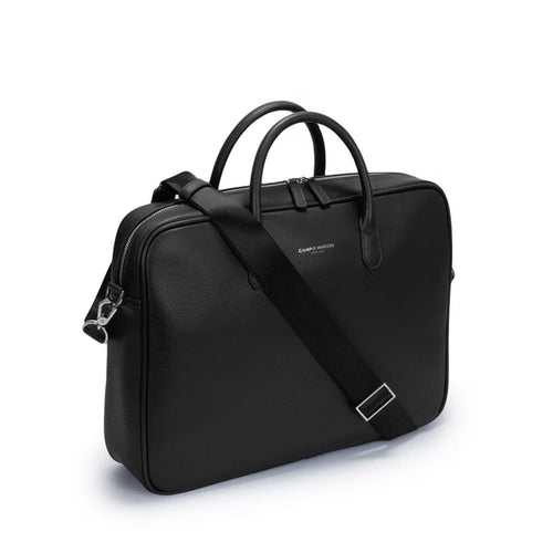 CAMPO MARZIO - DETROIT BRIEFCASE 15.6 BLACK - LAPIS BLUE