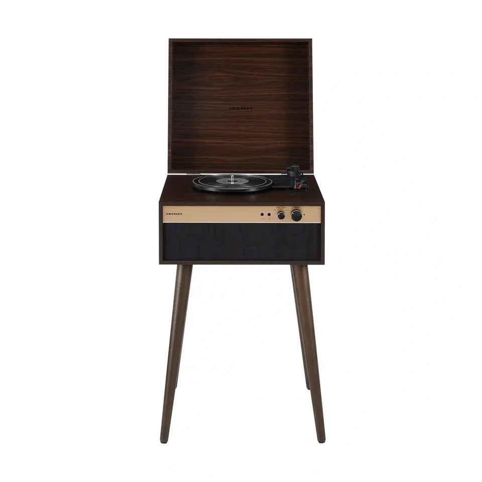 Crosley Jasper Giradischi Bluetooth Walnut con Gambe