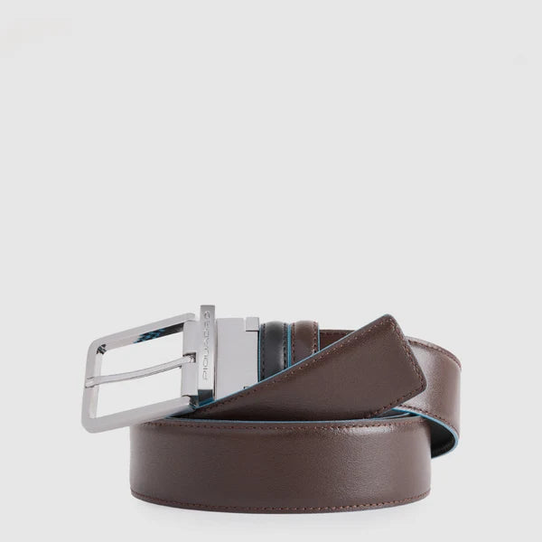 Piquadro Cintura Uomo Reversibile in Pelle con Fibbia ad Ardiglione Made in Italy | CU2619B2