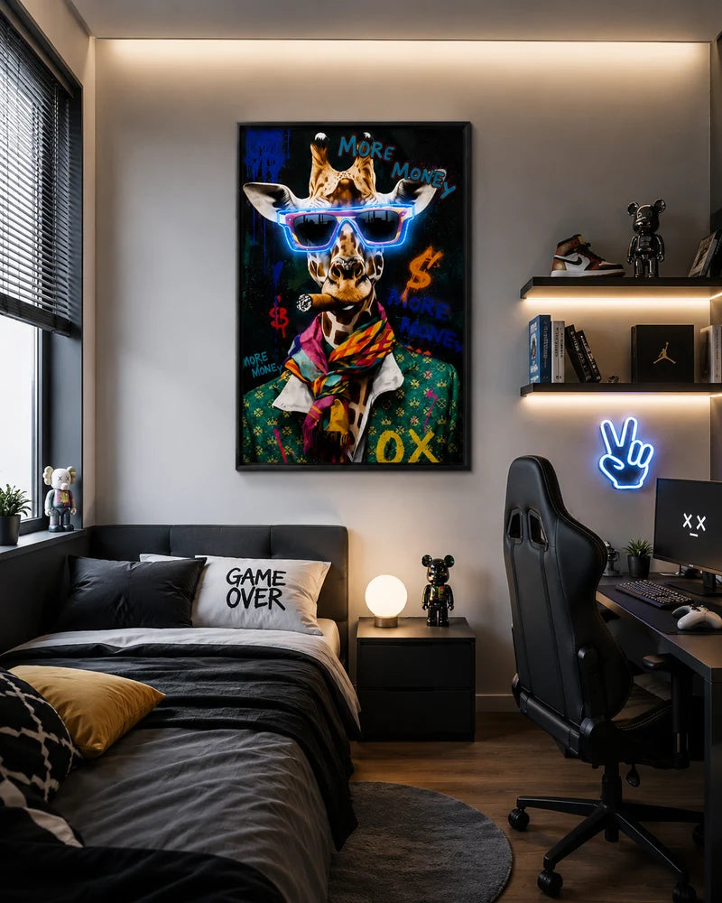 Palais Royal Quadro LED Giraffa 60x90 cm