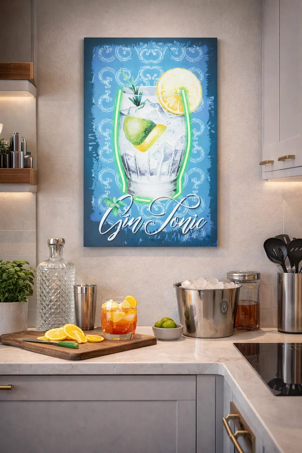 Palais Royal Quadro LED Gin Happy 40x60 cm